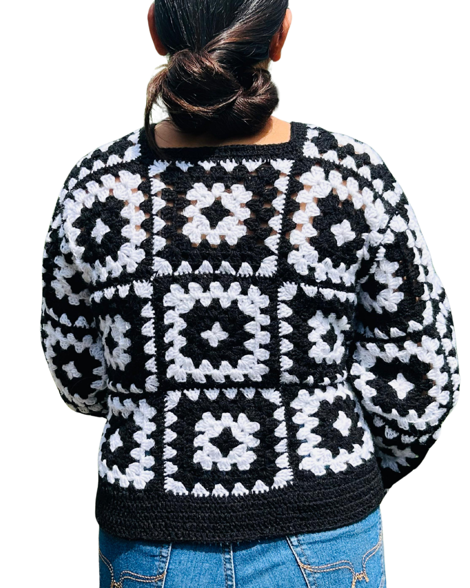 Contrast Weave Top - Image 2